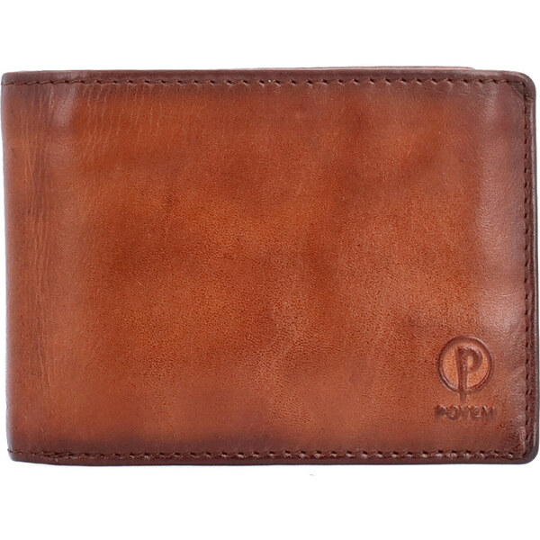Pánska kožená peňaženka Poyem koňaková 5248 Poyem KO 65544620
