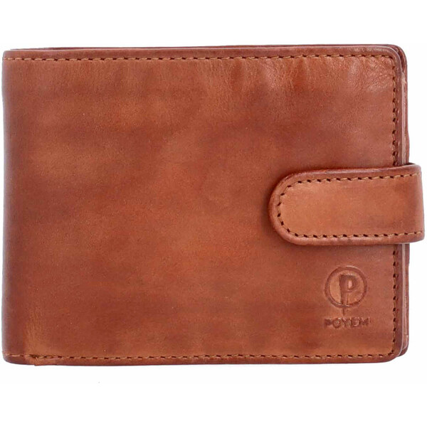 Pánska kožená peňaženka Poyem koňaková 5246 Poyem KO 65544622