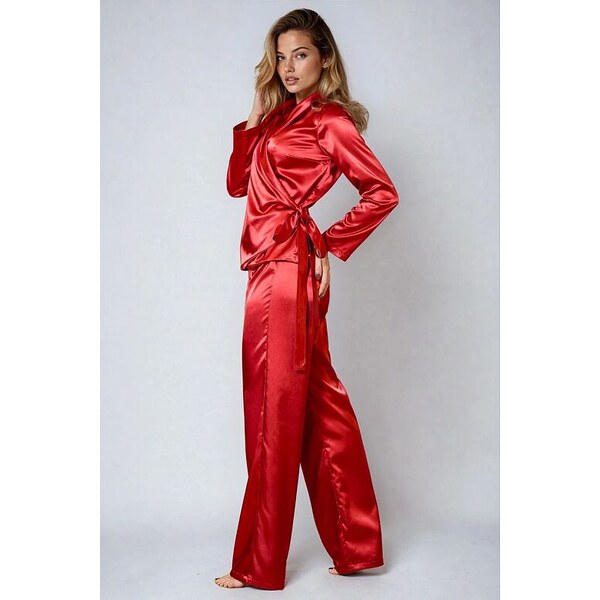 Kalimo Saténový komplet Rawa vínový 21936101