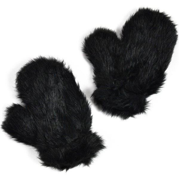 ArtOfPolo dámske chlpaté rukavice Nuuk Čierne 65223090