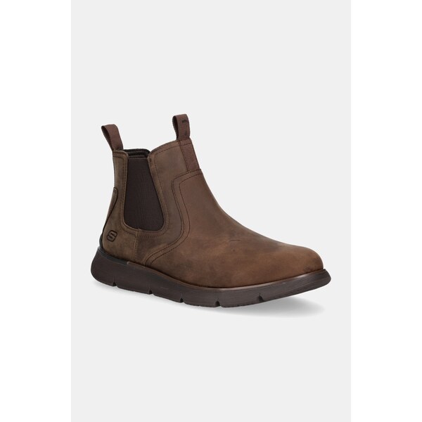 Nubukové chelsea čižmy Skechers AUGUSTINO PAULO 65544899