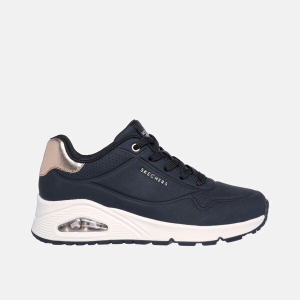 Dámske čierne tenisky Skechers Uno - Golden 65547099