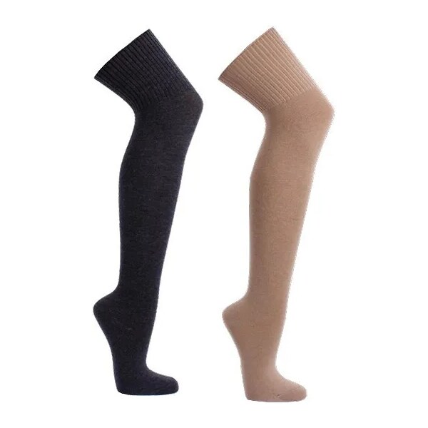 Dámske vlnené ponožky nad kolená WiK 44010 35-42 66303191