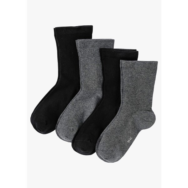 bonprix Ponožky s potlačeným patentom (4 ks) s bio bavlnou, farba 44732893