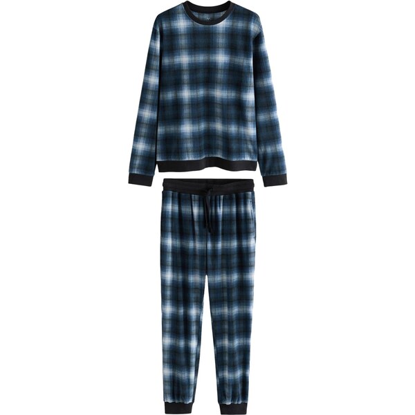 Next Dlhé pyžamo námornícka modrá / čierna / biela 65559398