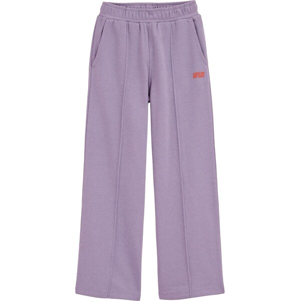 WE Fashion Nohavice fialová / oranžovo červená 65884107