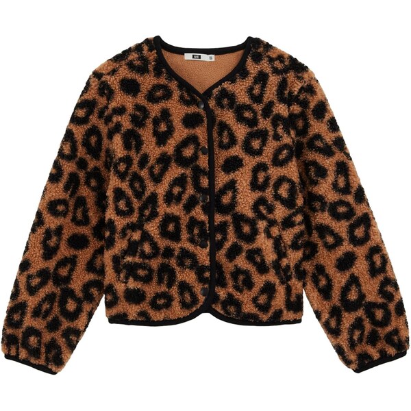 WE Fashion Prechodná bunda hnedá / čierna 65659813