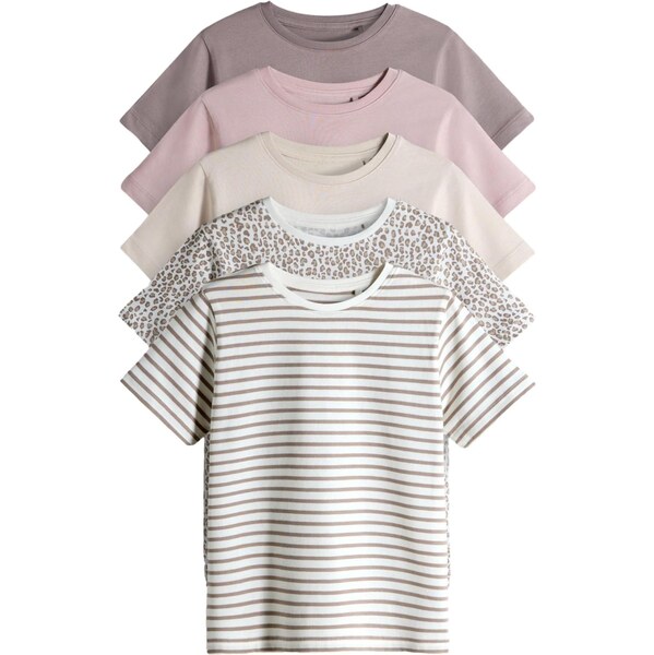 The Set Tričko svetlobéžová / svetlofialová / ružová / biela 65660457