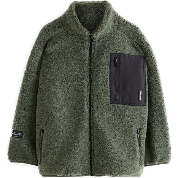 Next Flisová bunda zelená 65663329