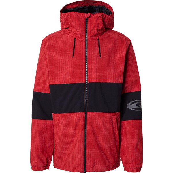 QUIKSILVER Funkčná bunda HIGH IN TH HOOD sivá / červená / čierna / 66009505