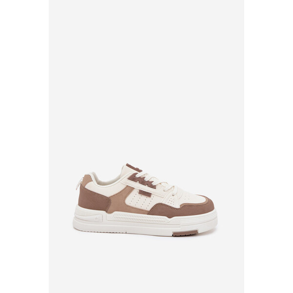 Big Star Shoes Dámske tenisky na platforme Big Star - tmavo béžové 65574298