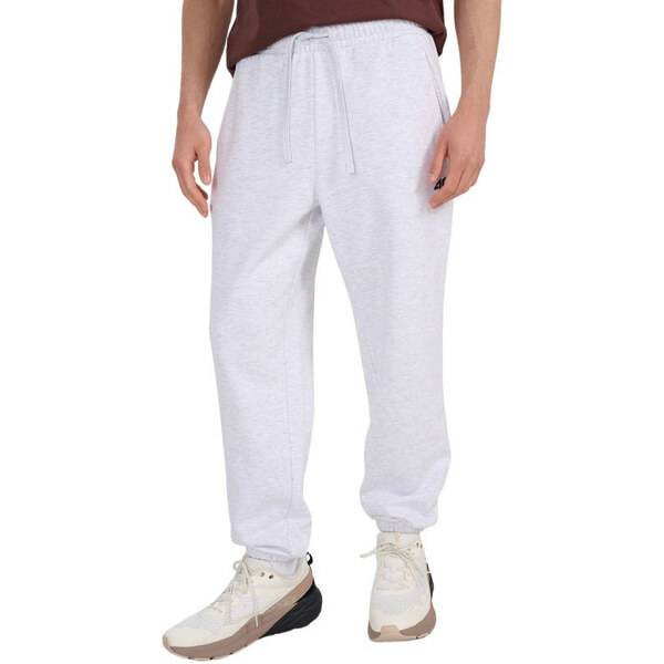 Pánske nohavice 4F CAS M1140 cool light grey melange 4FWMM00TTROM1140 65574654
