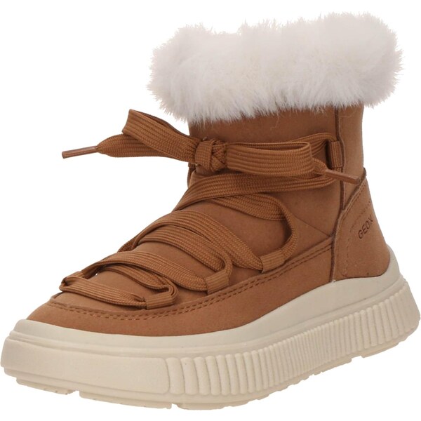 GEOX Snehule LAQUINNY svetlobéžová / hnedá 65577347