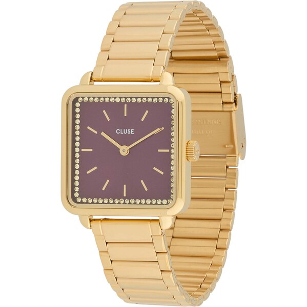 CLUSE Analógové hodinky zlatá / vínovo červená 65577365