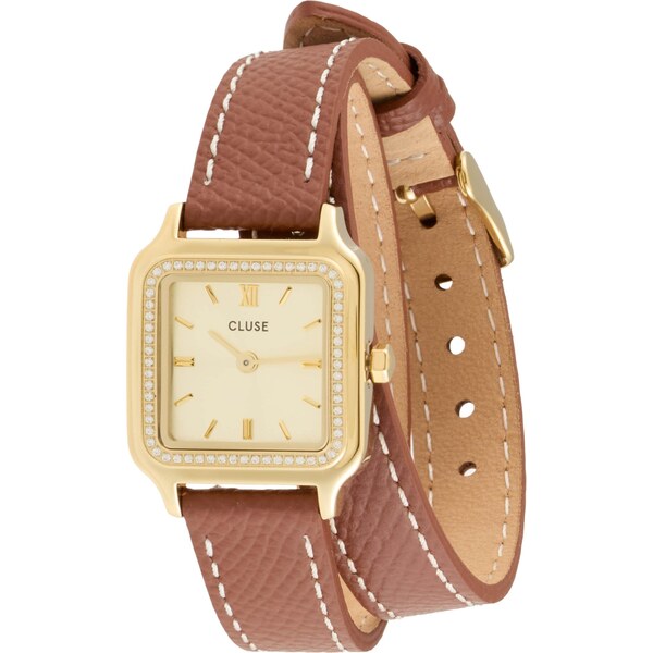 CLUSE Analógové hodinky hnedá / zlatá 65577371