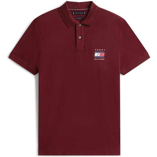 TOMMY HILFIGER Tričko námornícka modrá / červená / bordová / biela 65665550