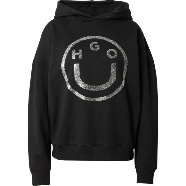 HUGO Mikina Dolasa striebornosivá / čierna 65981499