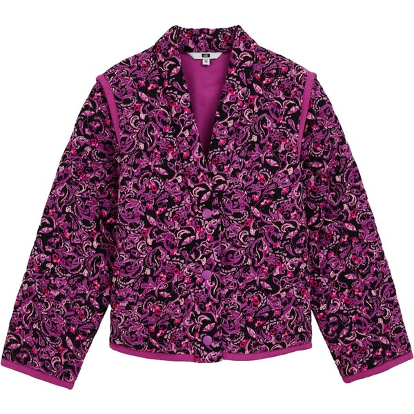 WE Fashion Prechodná bunda fialová / ružová / čierna 65657986