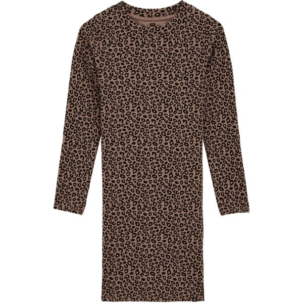 WE Fashion Šaty hnedá / čierna 65890754