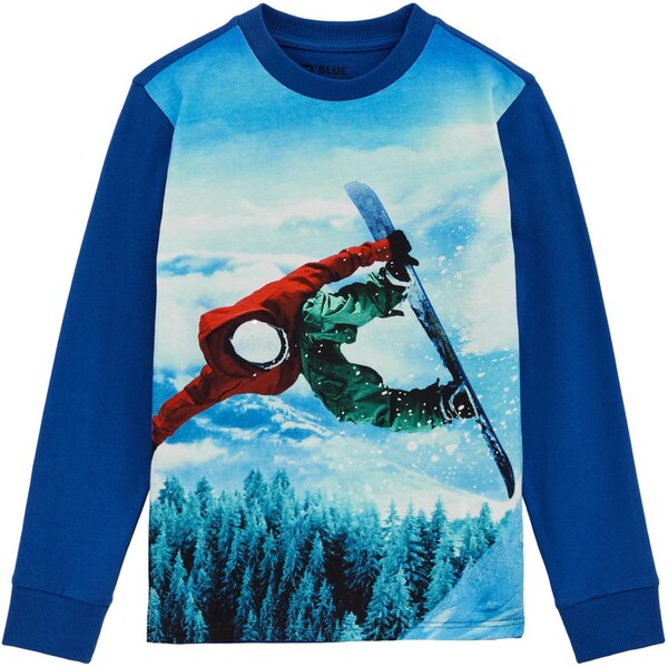 WE Fashion Tričko kobaltovomodrá / tmavozelená / tmavočervená / 65887132