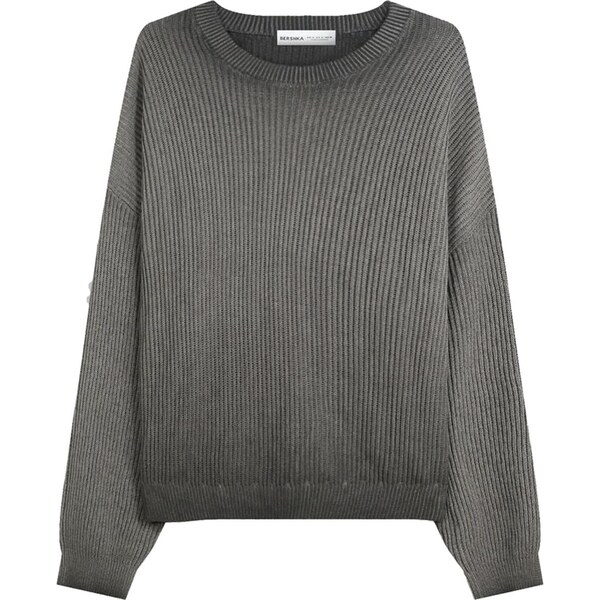 Bershka Sveter tmavozelená 65888332