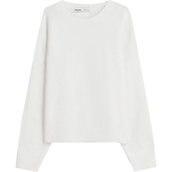 Bershka Sveter biela 65892841