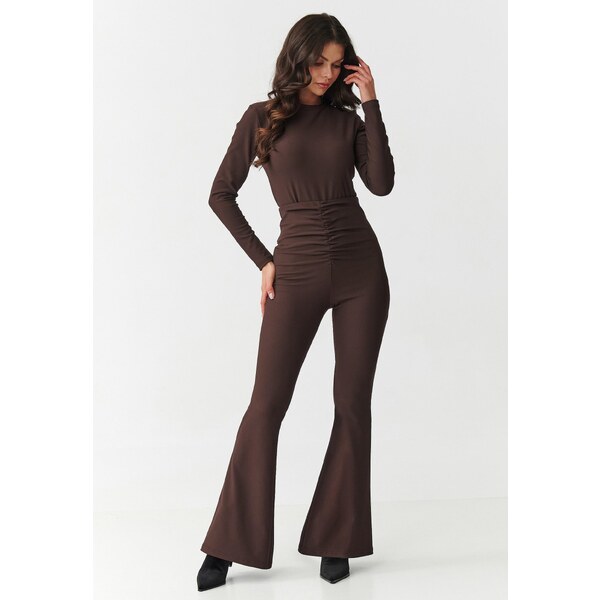 Makadamia Elegantná súprava z rebrovanej tkaniny | hnedá M893 65578769