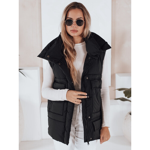 BASIC Čierna krátka oversize vesta OMALIS TY3286 35927956