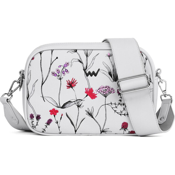 Dámska kabelka Vuch Massimo Wildflowers Grey 65579101