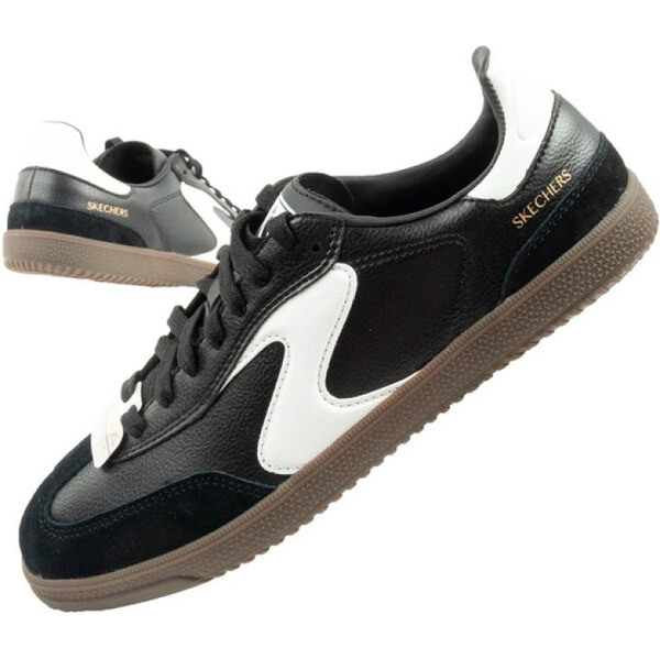 Skechers Kickoff Dámske športové tenisky Black Leather Womens 65579449