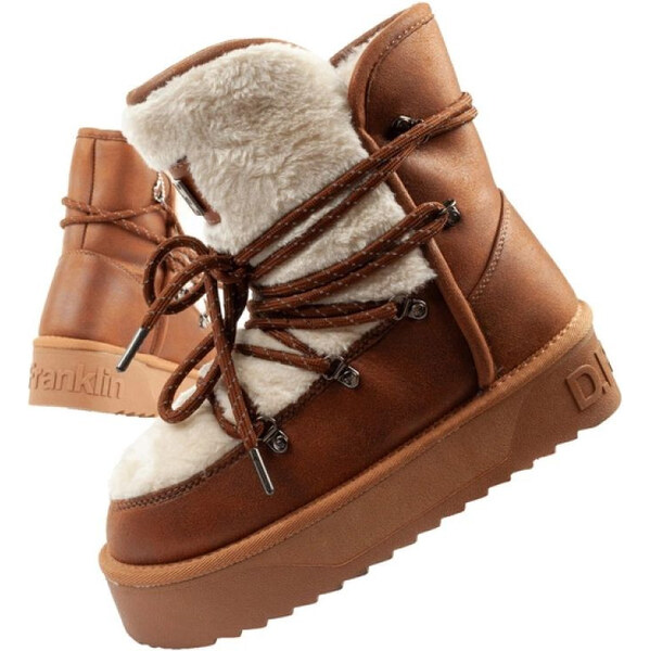 D.Franklin dámske zateplené zimné topánky brown womens 65579791