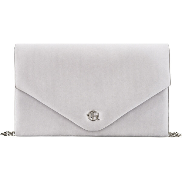 ROVICKY Strieborná dámska listová kabelka s magnetickým zapínaním R 65581457