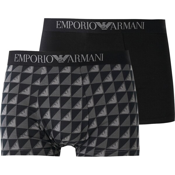 Emporio Armani Boxerky sivá / svetlosivá / čierna 65582284