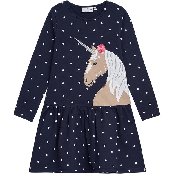 Danamade Šaty tmelová / tmavomodrá / svetloružová / biela 66057264