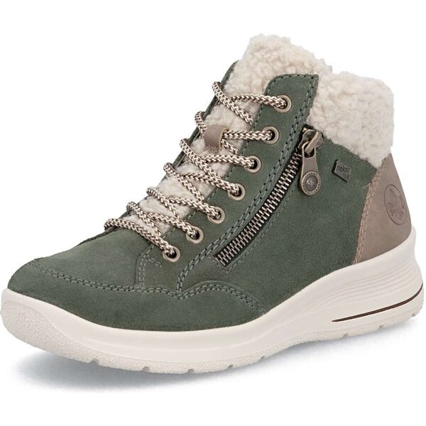 Dámska členková obuv RIEKER L7701-54 zelená W5 65584833