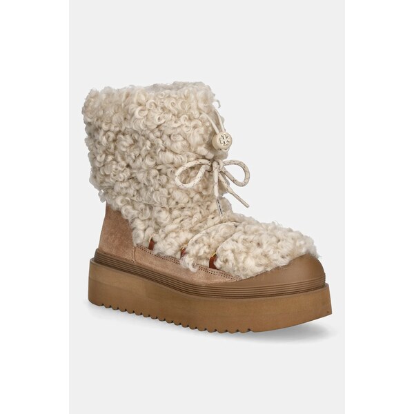 Snehule Tory Burch Mellow Shearling Lace Up Boot 65593952
