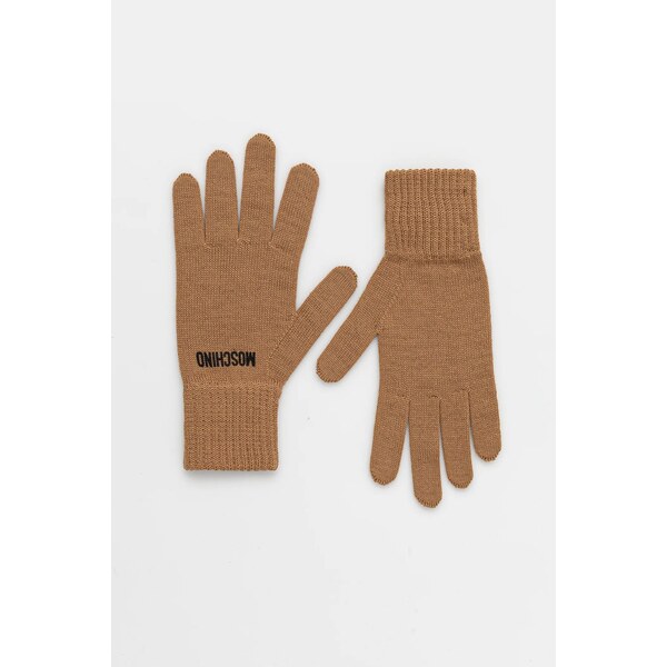 Rukavice s prímesou vlny Moschino 65586439