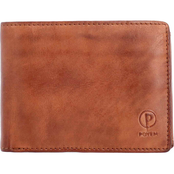 Pánska kožená peňaženka Poyem koňaková 5245 Poyem KO 65587877