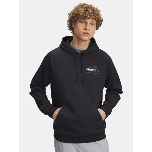 Mens Under Armour UA Rival Fleece HBR Logo HD-BLK Sweatshirt - Mens 65611556