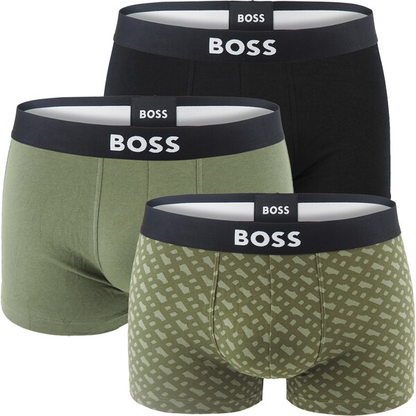 BOSS - boxerky 3PACK eco friendly organic cotton BOSS ONE modern B 65589516