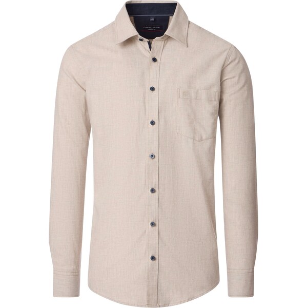 Pánska béžová bavlnená casual košeľa CASA MODA regular fit 65589926