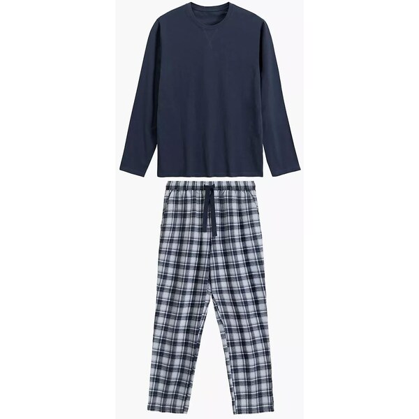 Atlantic Pánske dlhé pyžamo s flanelovými nohavicami NMP-393 dł/r S 65592992