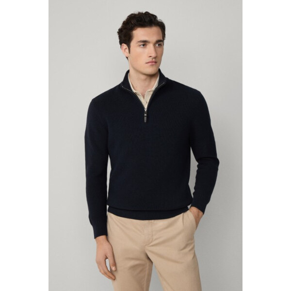 SVETER HACKETT LONDON COTTON RIB HZIP 65592960