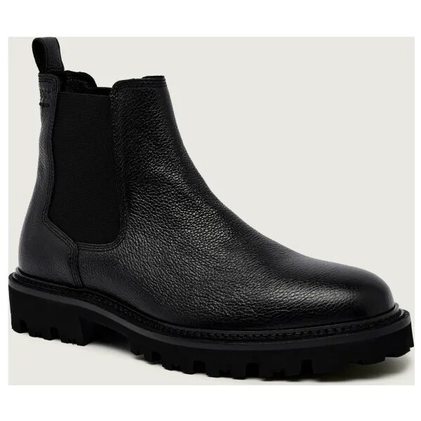 BOSS BLACK Kožené jazdecké topánky Julyo_Cheb_gr 65588191