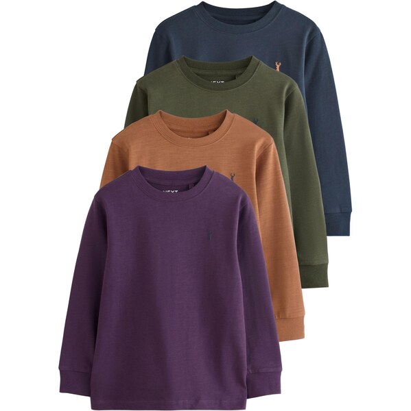 Next Tričko tmavomodrá / karamelová / olivová / fialová 65891950