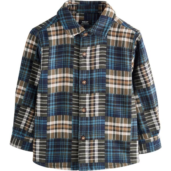 Next Košeľa béžová / modrá 65853285