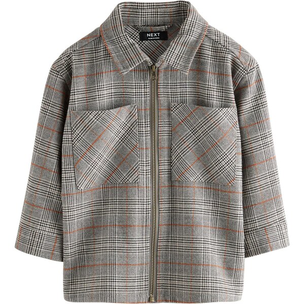 Next Košeľa sivá / oranžová / čierna 65853305