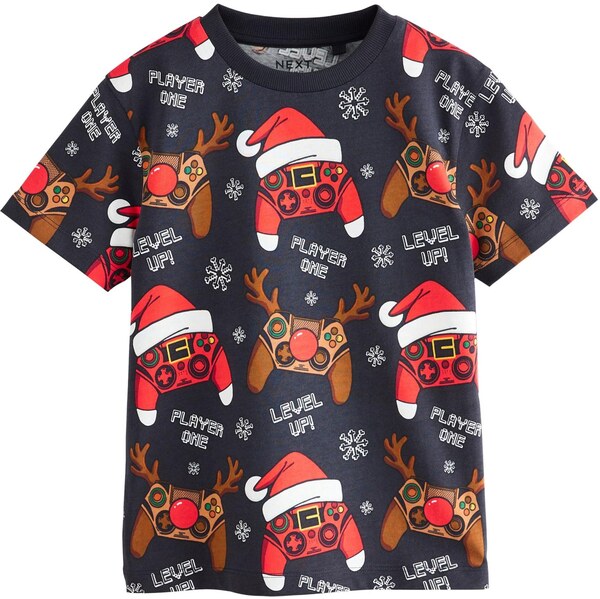 Next Tričko gaštanová / červená / čierna / biela 65893099