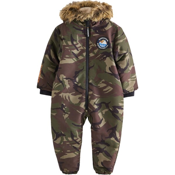 Superdry Funkčný komplet Everest sivobéžová / olivová / farba lesného 65893276