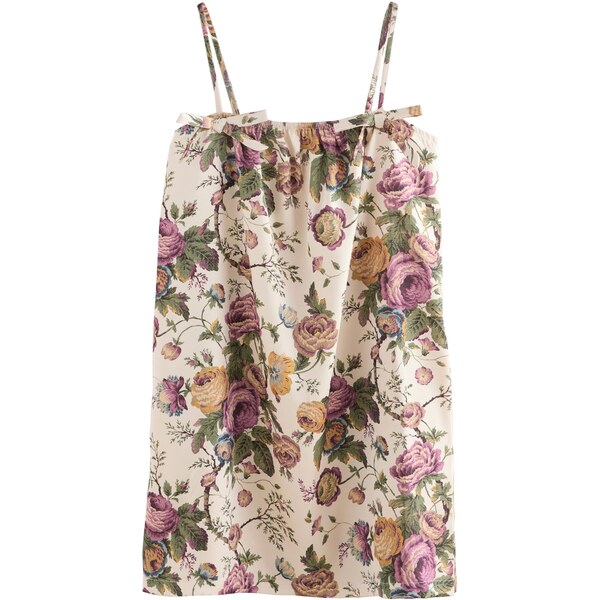 LAURA ASHLEY Nočná košieľka Uffington šampanské / zelená / levanduľová 65664408